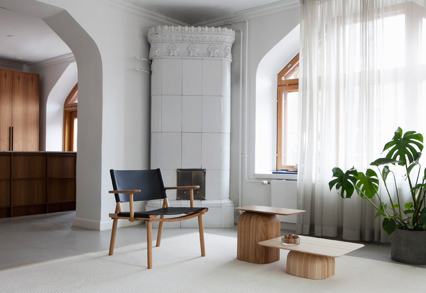 December Lounge Armchair by Nikari, showing december lounge armchair in live shot.