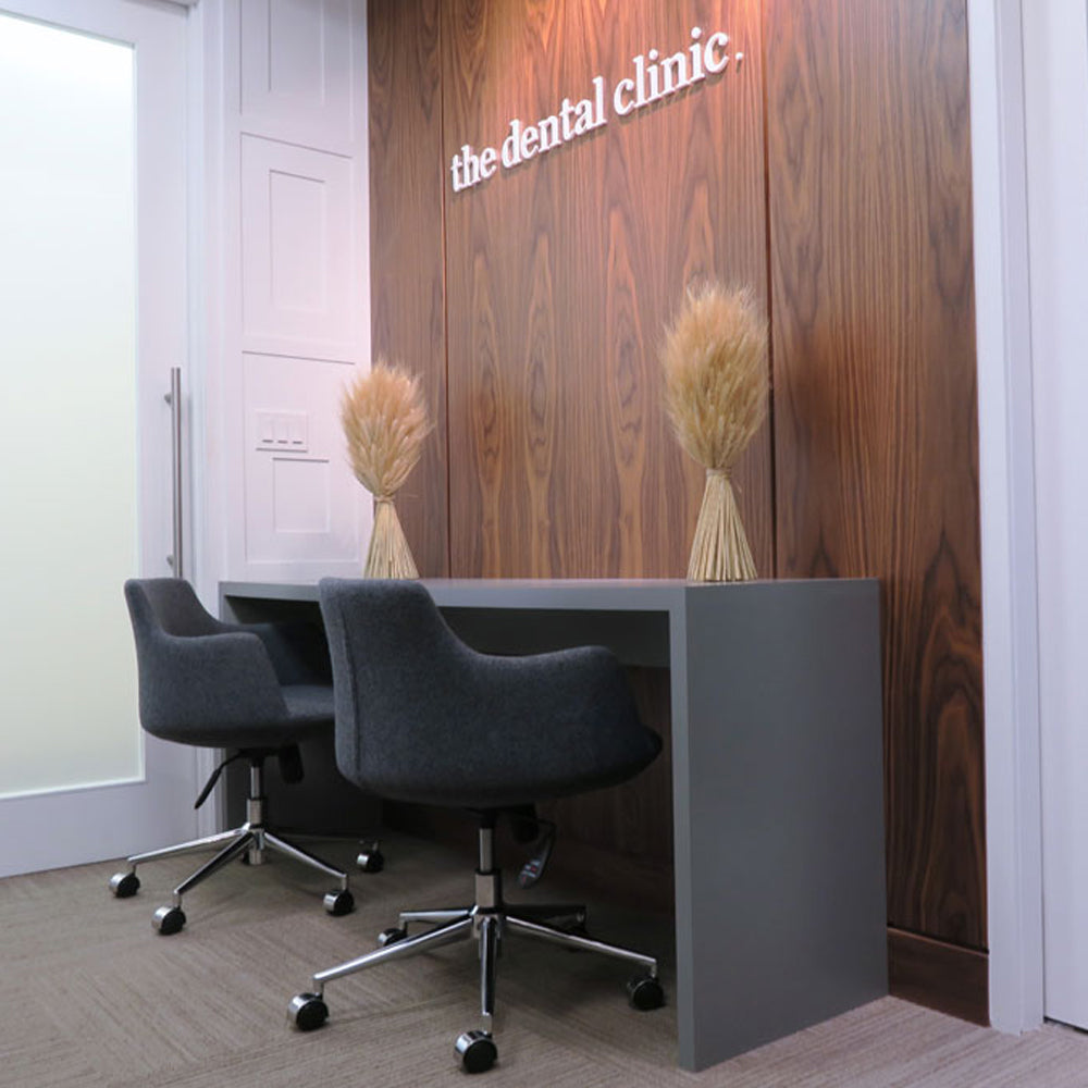 Dervish Office Armchair by SohoConcept, showing two arm office chairs in live shot.