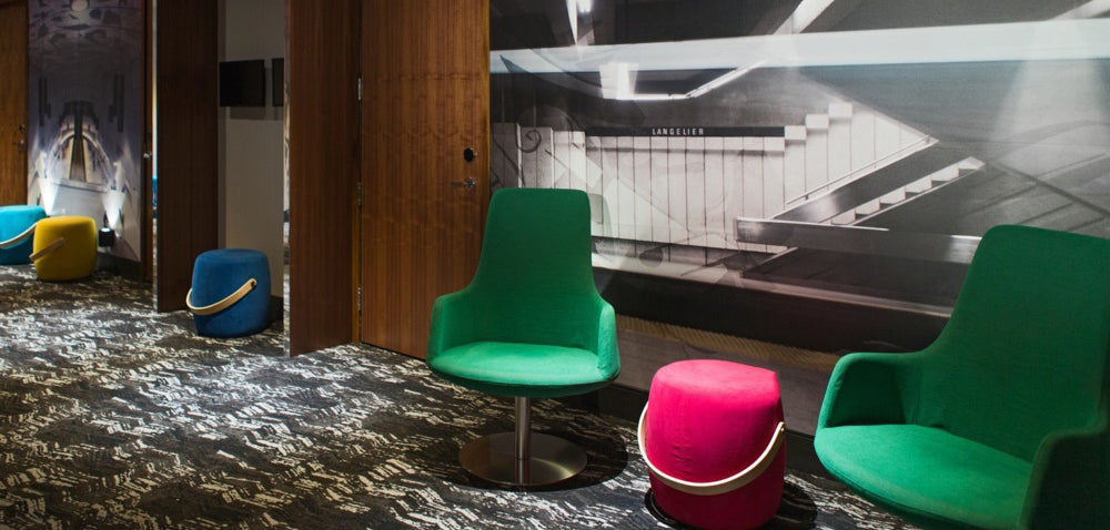 Dervish Swivel Lounge Arm Chair by SohoConcept, showing dervish swivel lounge arm chair in live shot.