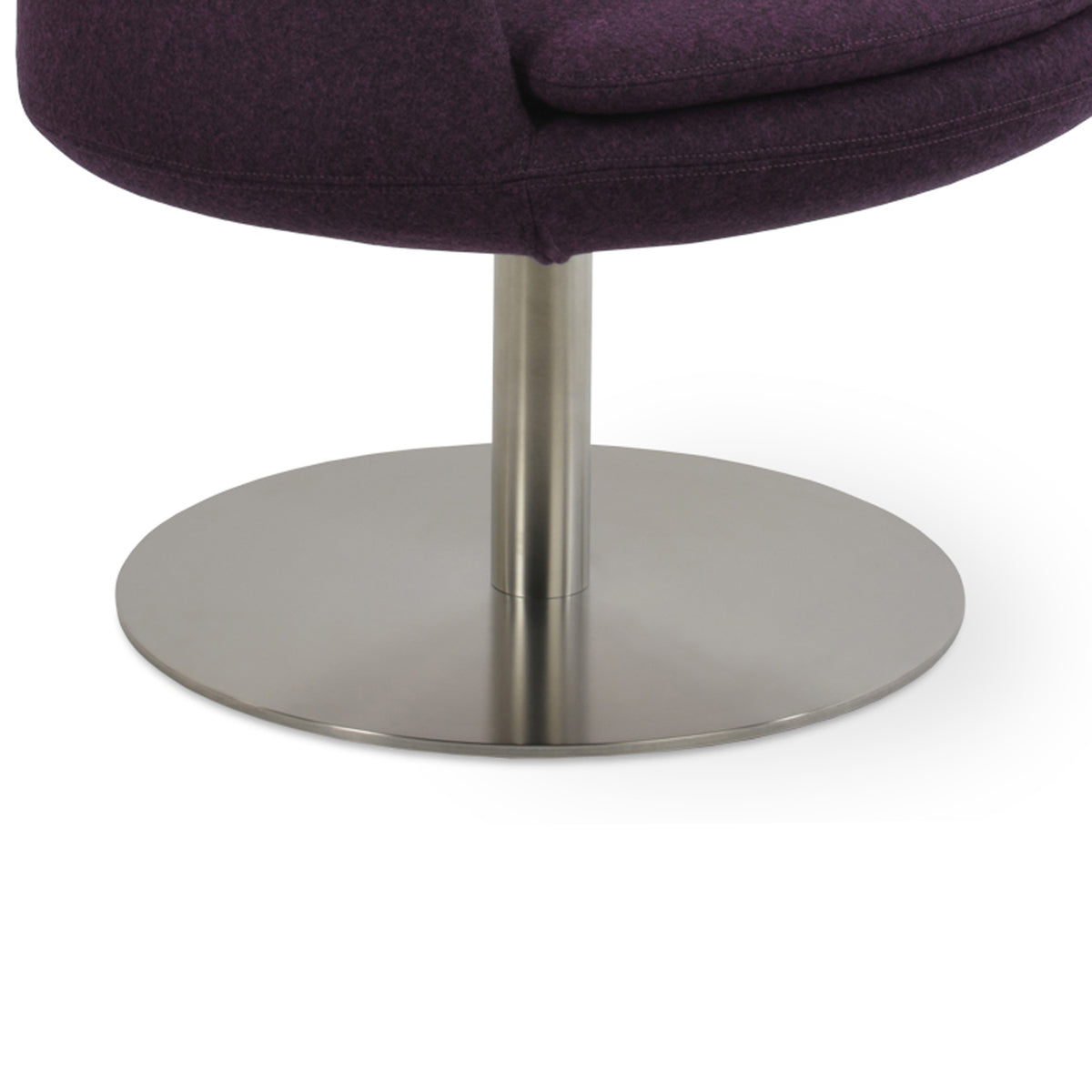 Dervish Swivel Lounge Arm Chair by SohoConcept, showing closeup view of dervish swivel lounge arm chair.