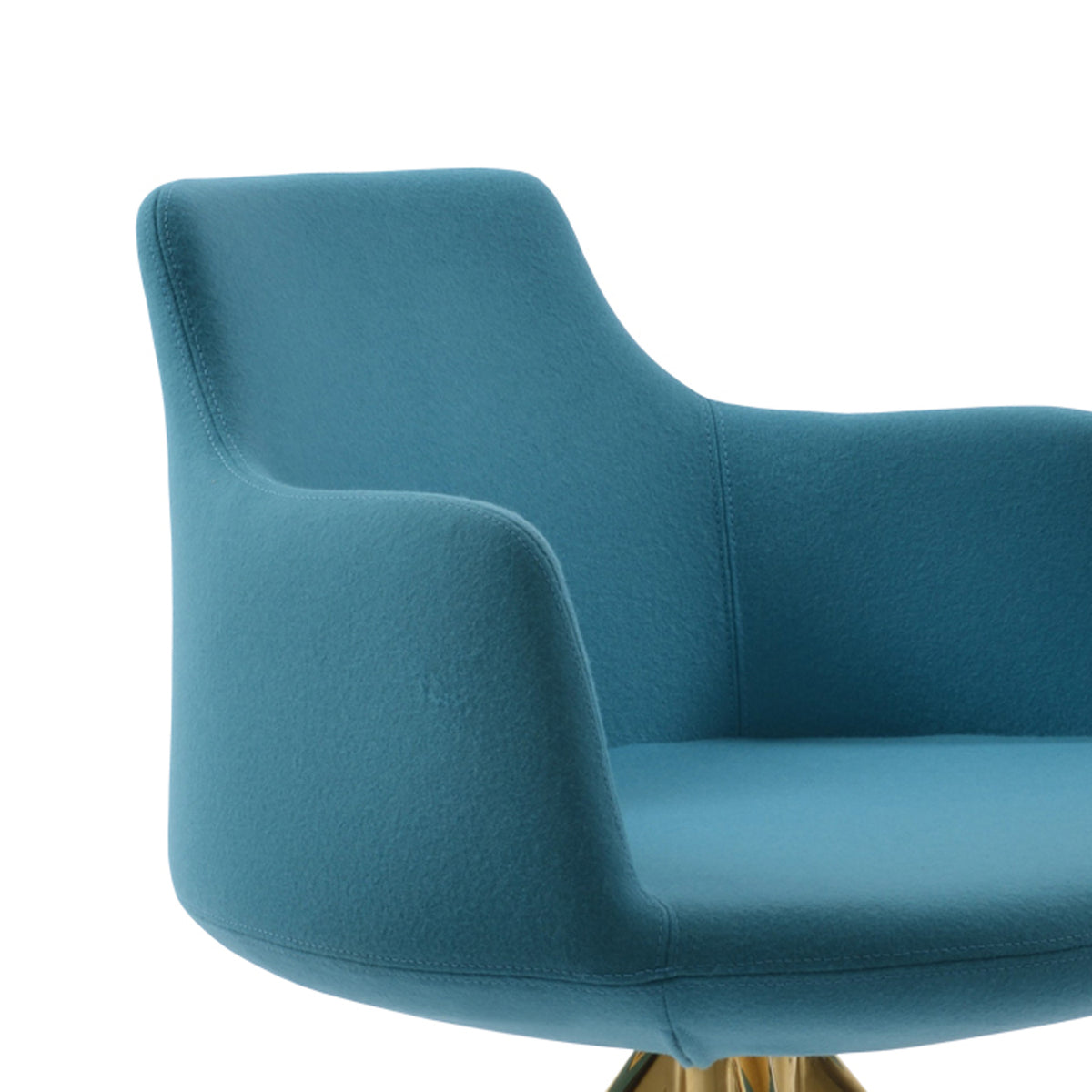 Dervish Sword Dining Chair by SohoConcept, showing closeup view of sword dining chair.