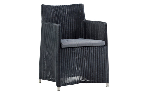 Diamond Outdoor Dining Armchair Cane-Line - Graphite Fiber Weave.