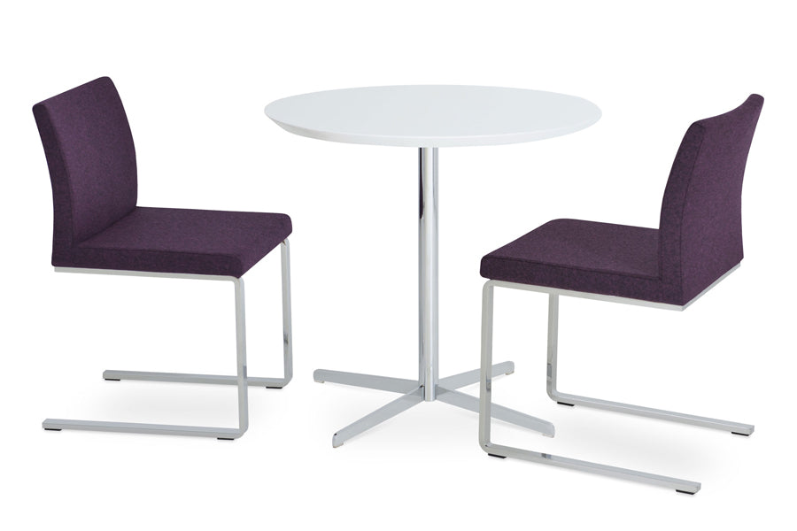 Diana Dining Table by SohoConcept, showing diana dining table with chairs.