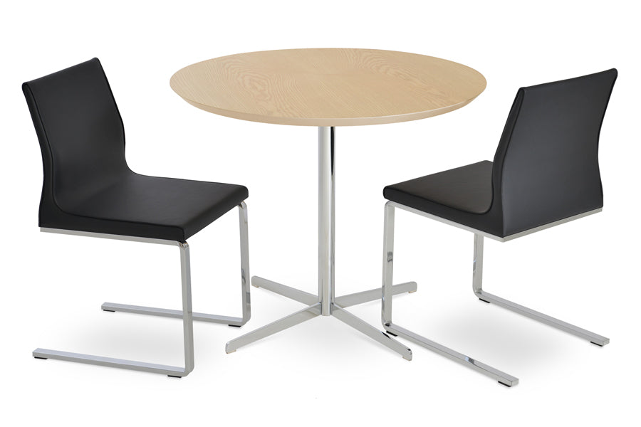 Diana Dining Table by SohoConcept, showing diana dining table with chairs.