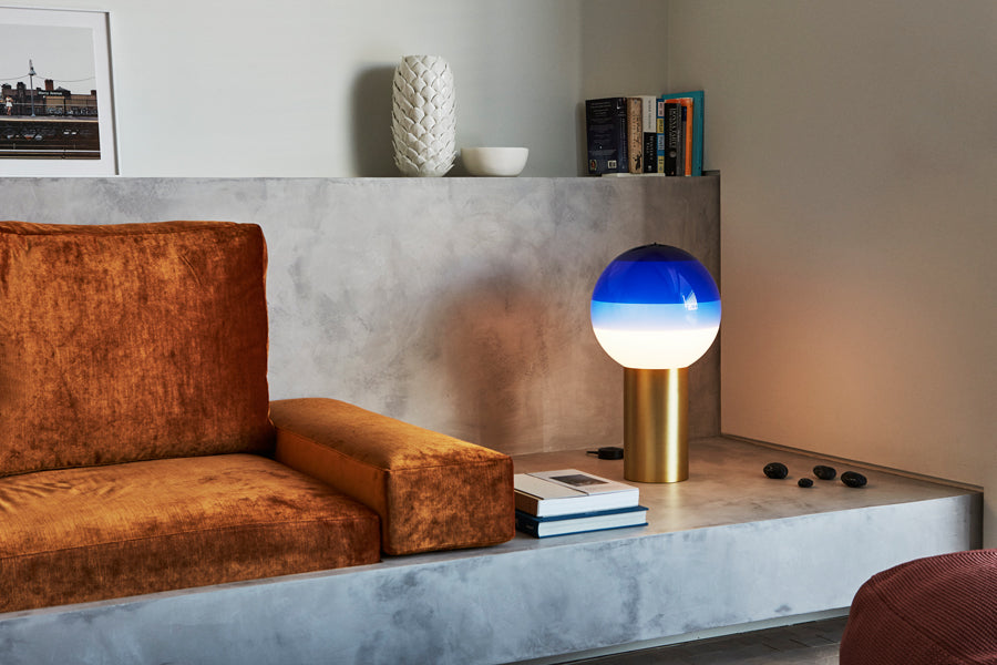 Dipping Table Lamp by Marset, showing dipping table lamp in live shot.