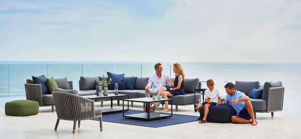 Divine Scatter Cushion by Cane-Line, showing divine scatter cushions in live shot.