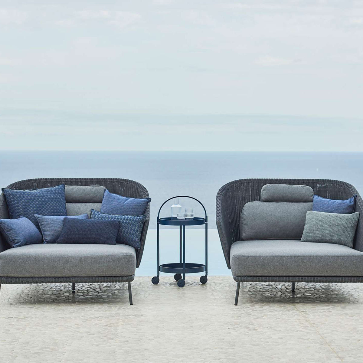 Divine Scatter Cushion by Cane-Line, showing divine scatter cushions in live shot.