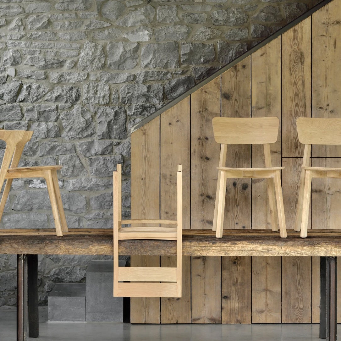 Double Extendable Dining Table by Ethnicraft, showing double extendable dining table in live shot.