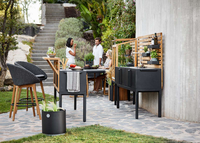 Drop Outdoor Greenhouse by Cane-Line, showing drop outdoor greenhouse in live shot.