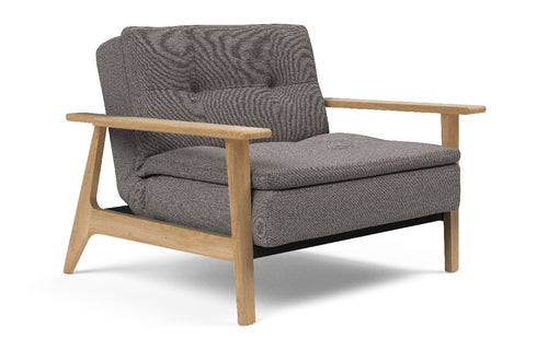 Dublexo Frej Chair Oak by Innovation - 521 Mixed Dance Grey (stocked).