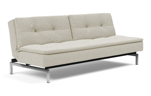Dublexo Stainless Steel Sofa Bed by Innovation - 527 Mixed Dance Natural (stocked).