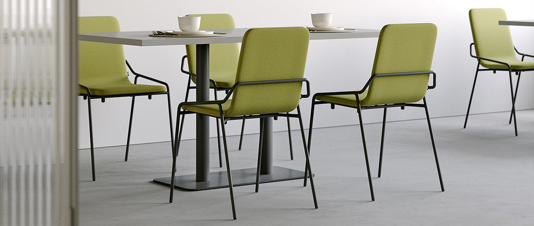 Dupont Chair by B&T, showing dupont chairs in live shot.