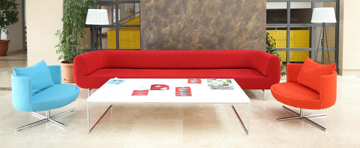 Durgu Metal Sofa by B&T, showing durga metal sofa in live shot.