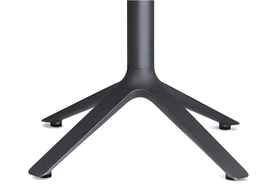 EEX Side Table by Toou, showing closeup view of eex side table in black.