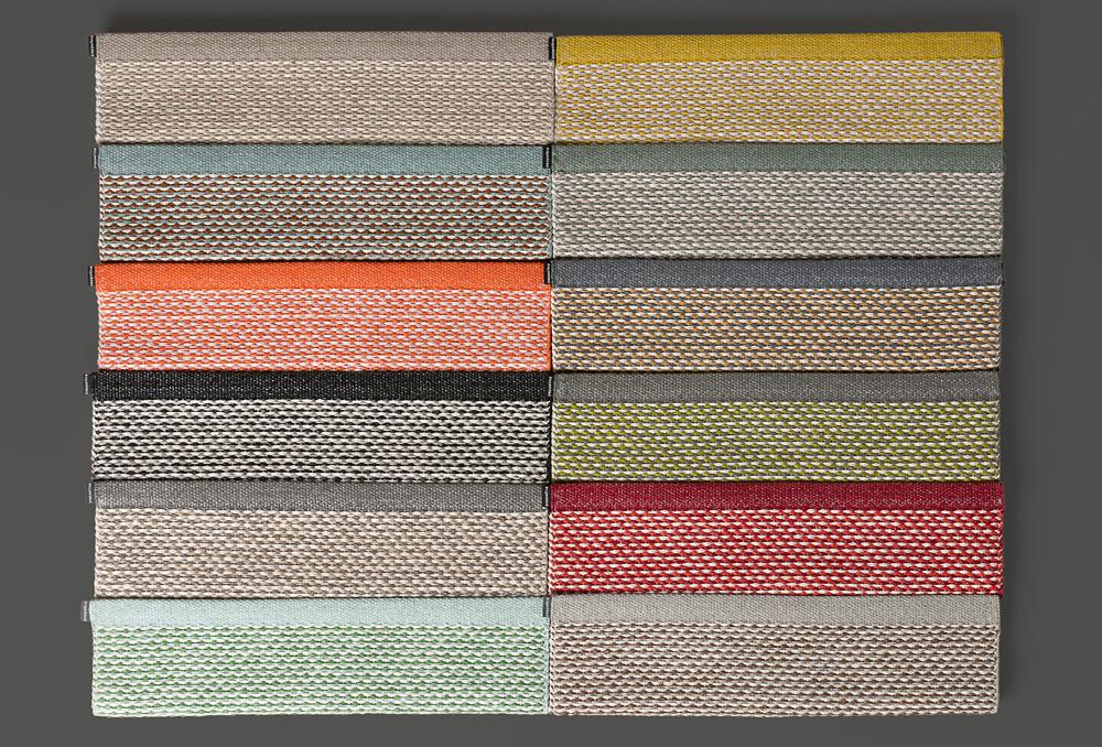 Effi Charcoal Runner Rug by Pappelina, showing effi charcoal runner rug in multiple colors.