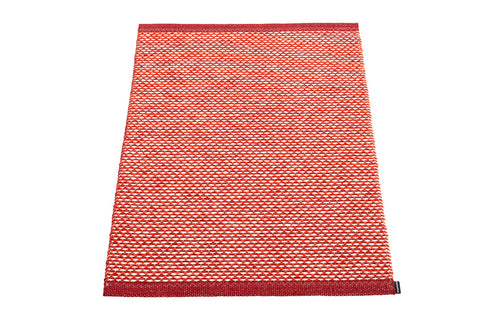 Effi Dark Red Runner Rug by Pappelina.