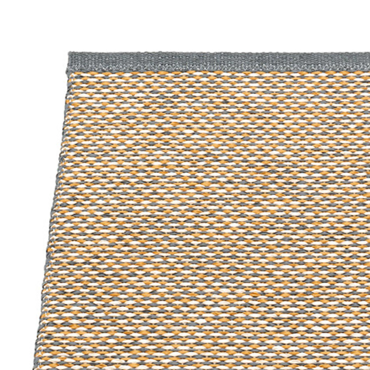 Effi Granit Runner Rug by Pappelina, showing closeup view of effi granit runner rug.