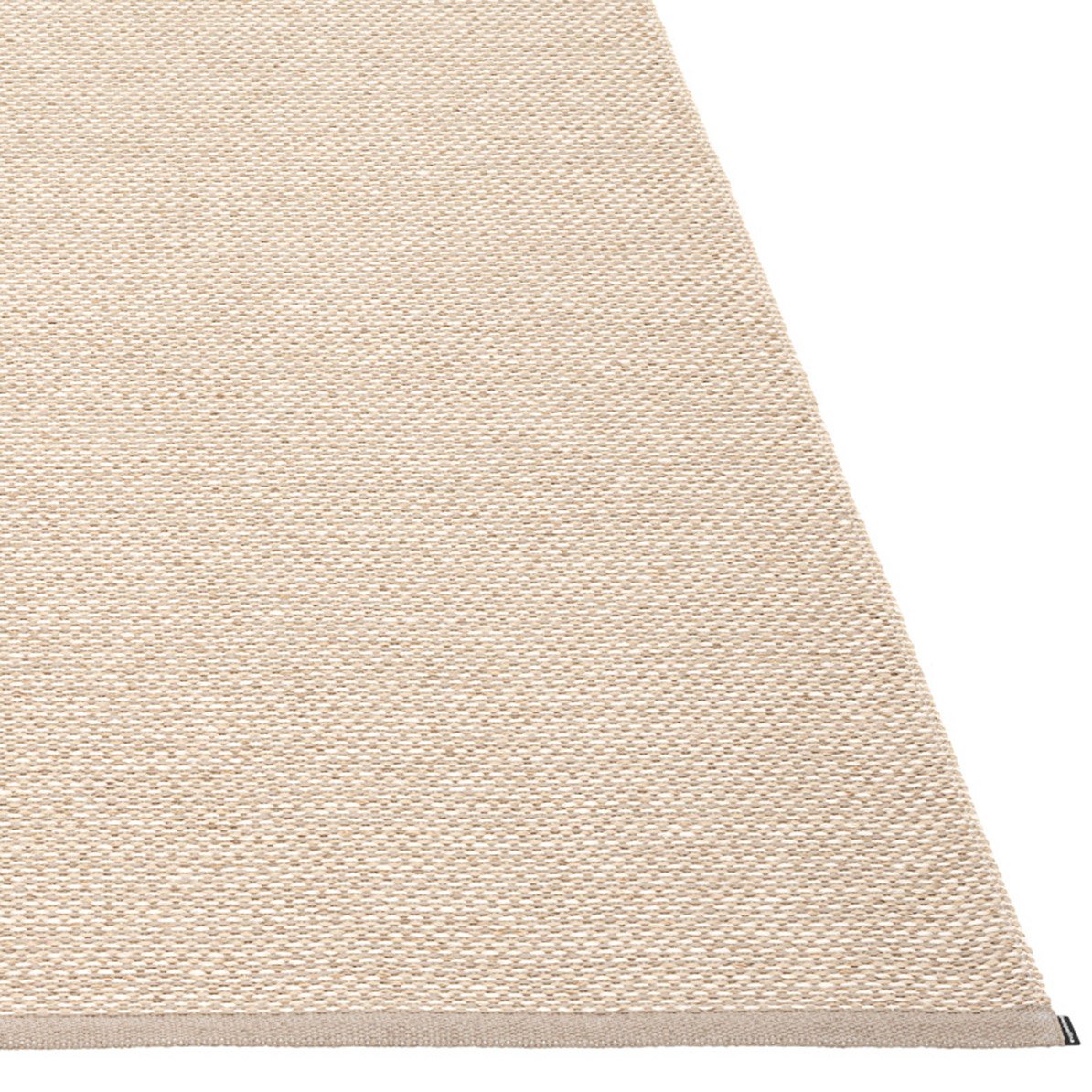 Effi Mud Runner Rug by Pappelina, showing closeup view of effi mud runner rug.