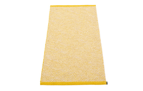 Effi Mustard Runner Rug by Pappelina - 2' x 4'.