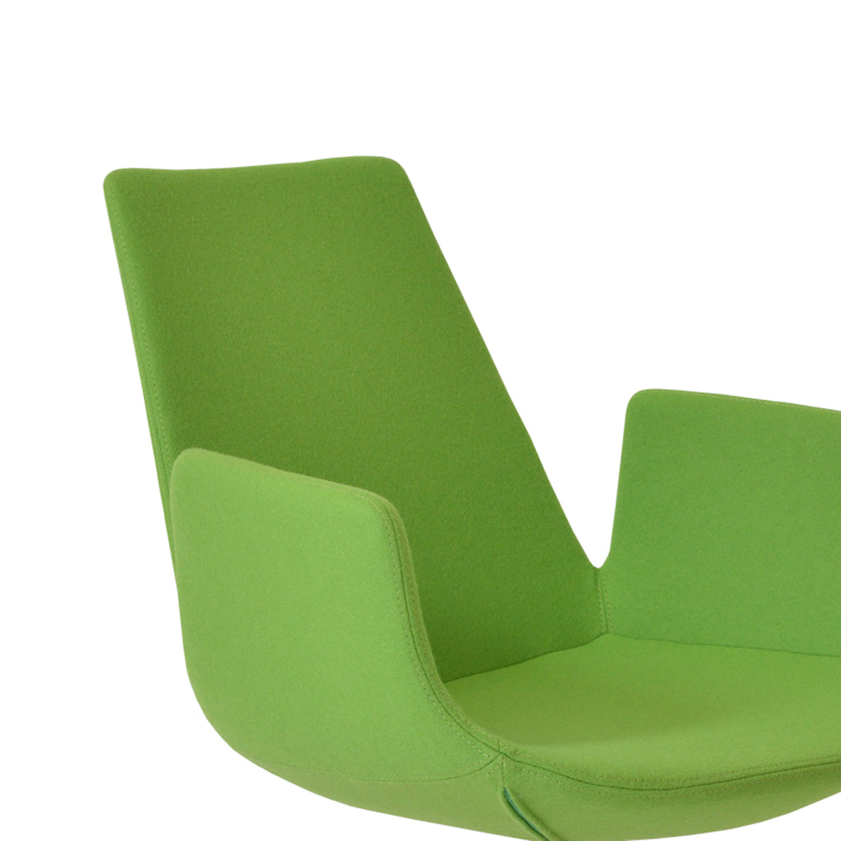 Eiffel Arm Round Swivel Chair by SohoConcept, showing closeup view of arm round swivel chair.