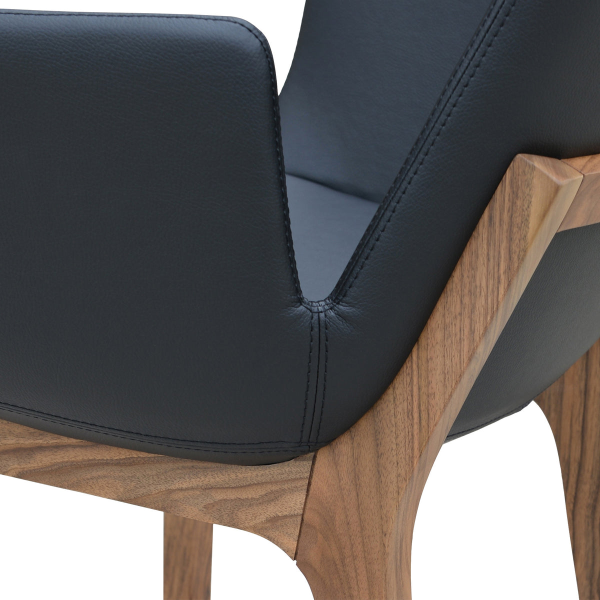 Eiffel Arm Wood Chair by SohoConcept, showing closeup view of arm wood chair.