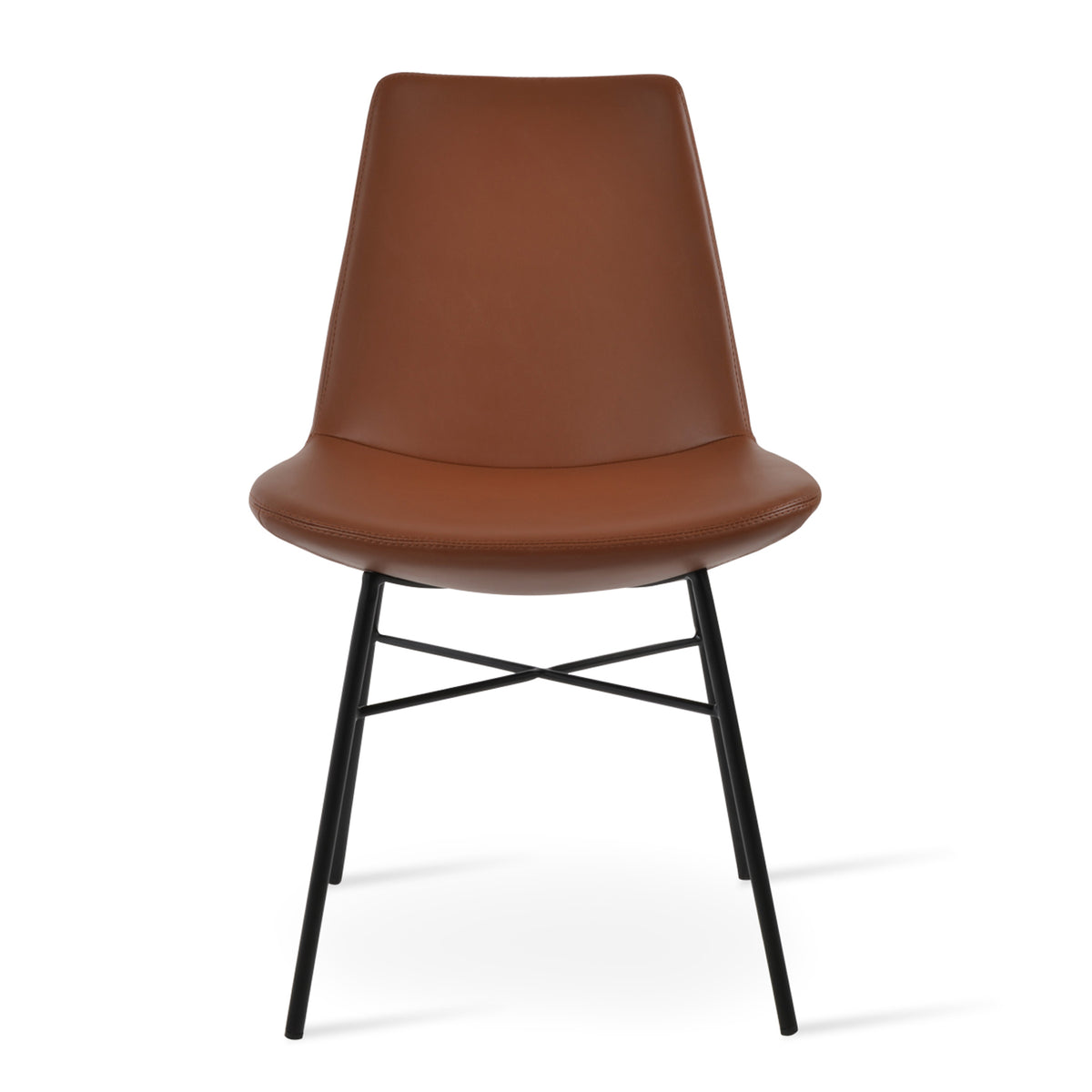 Eiffel Cross Dining Chair by SohoConcept, showing closeup view of cross chair.