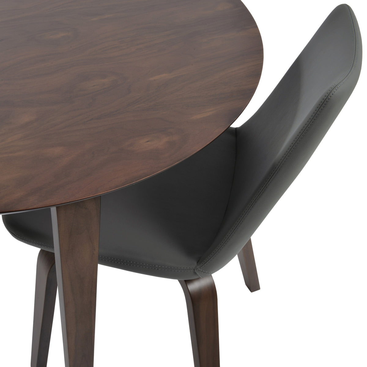 Eiffel Plywood Dining Chair by SohoConcept, showing closeup view of plywood dining chair.
