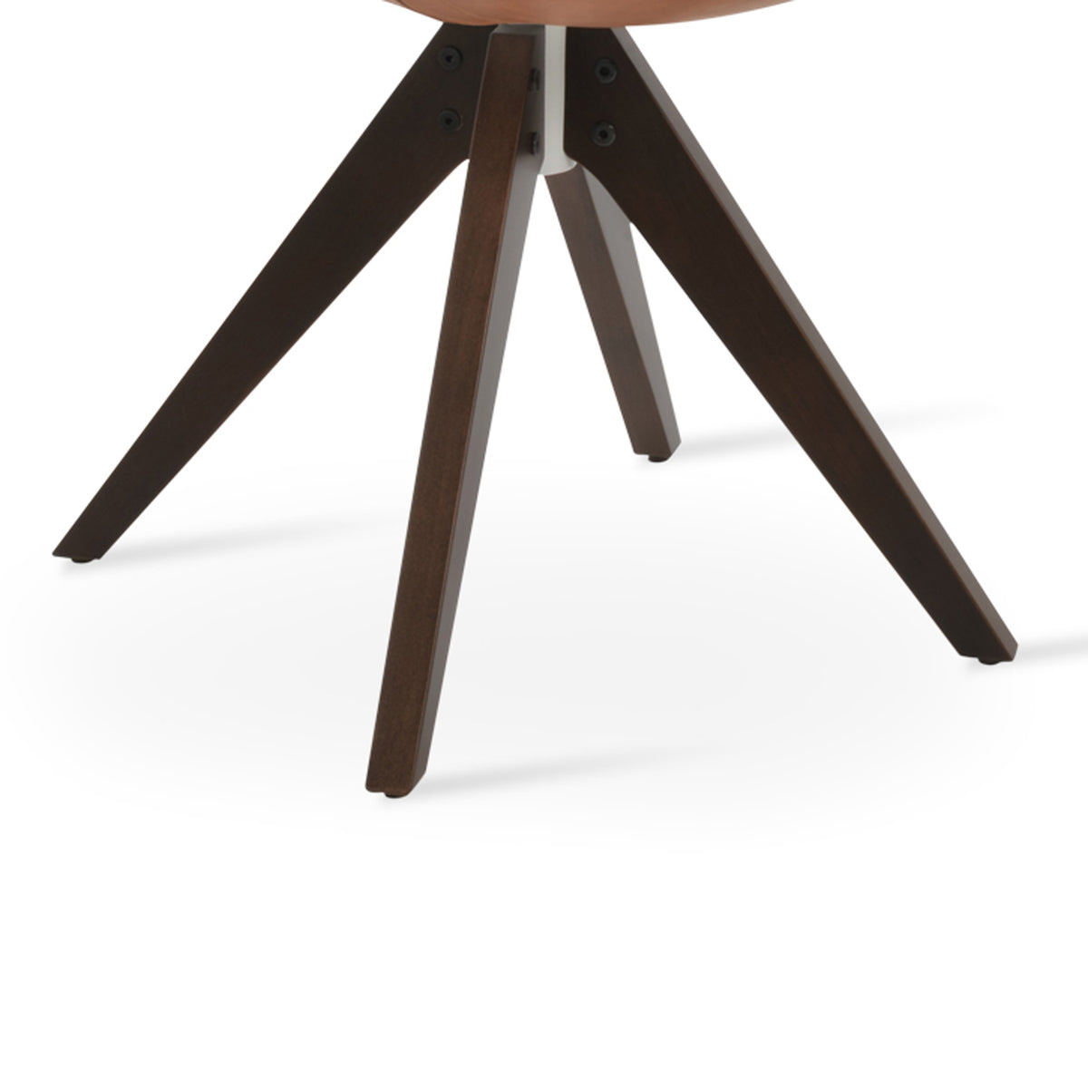 Eiffel Pyramid Swivel Dining Chair by SohoConcept, showing closeup view of pyramid swivel dining chair.