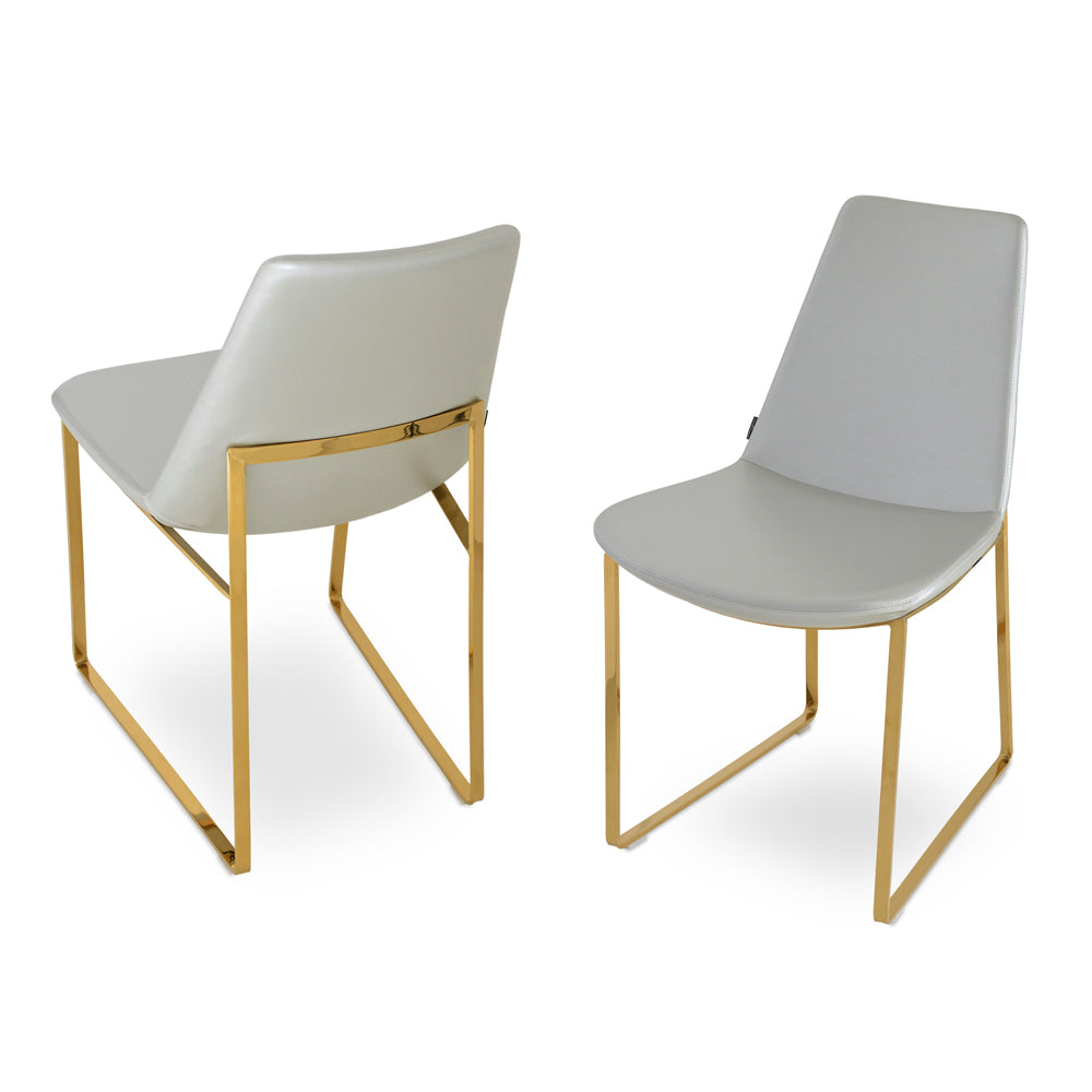 Eiffel Sled Chair by SohoConcept, showing two sled chairs together.