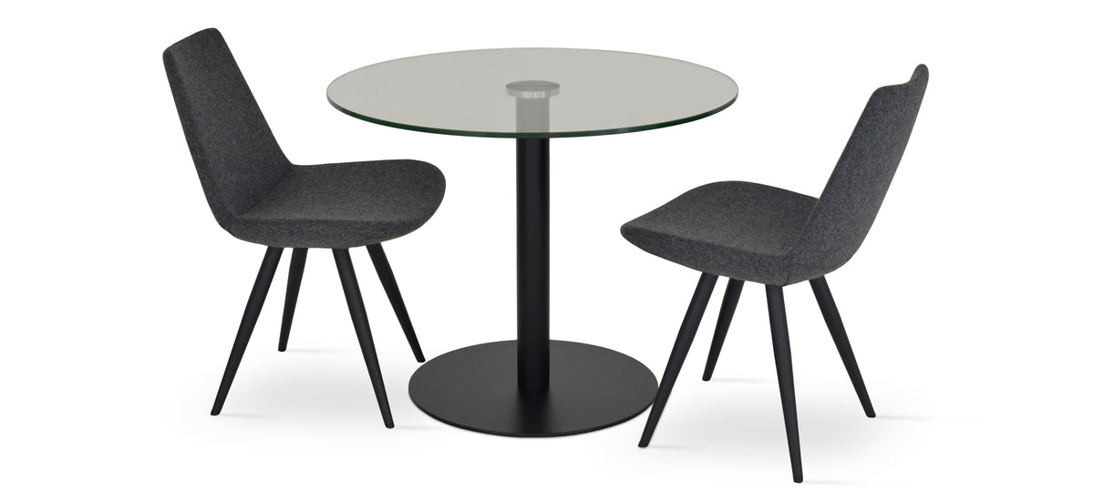 Eiffel Star Chair by SohoConcept, showing two star chairs with table.