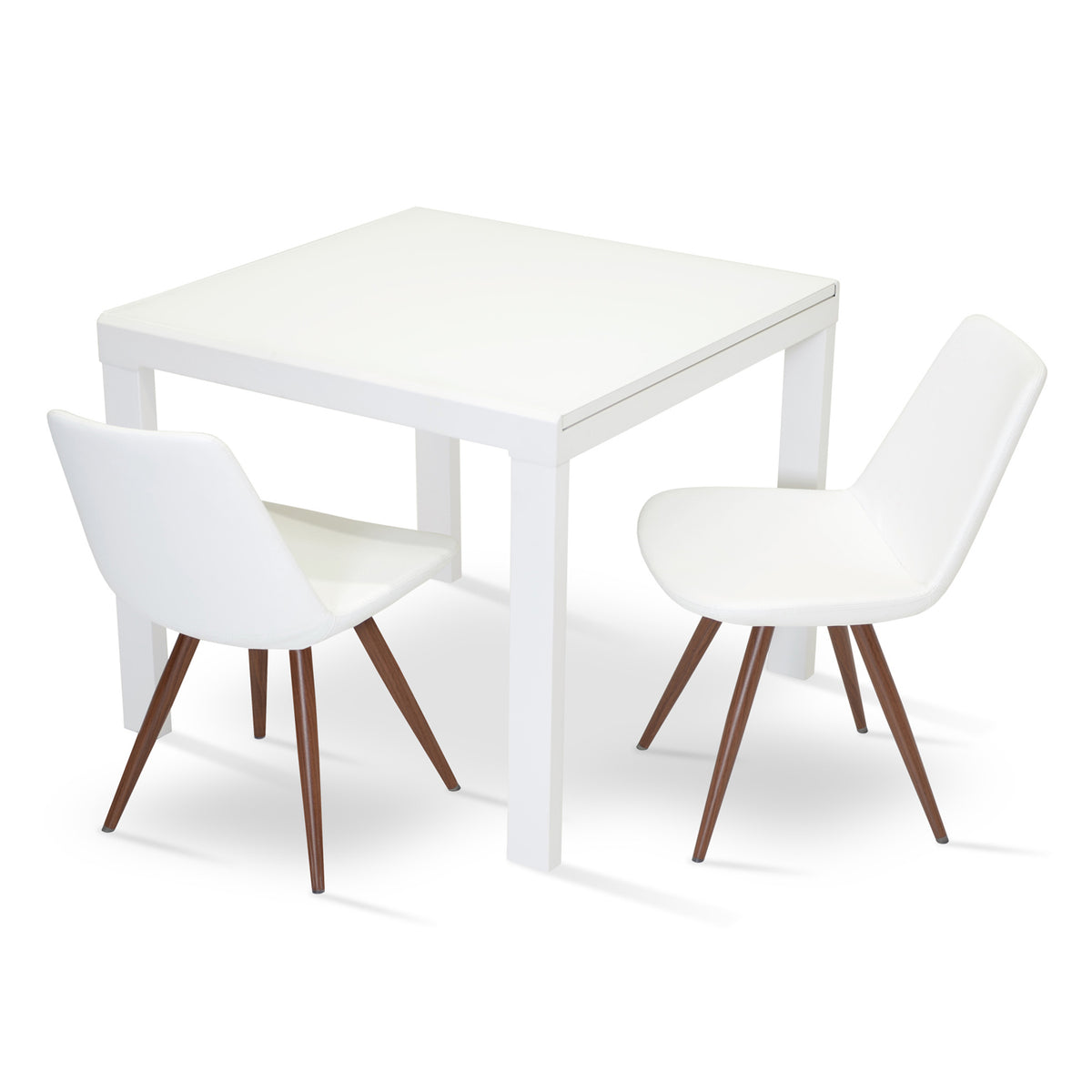 Eiffel Star Chair by SohoConcept, showing two star chairs with table.