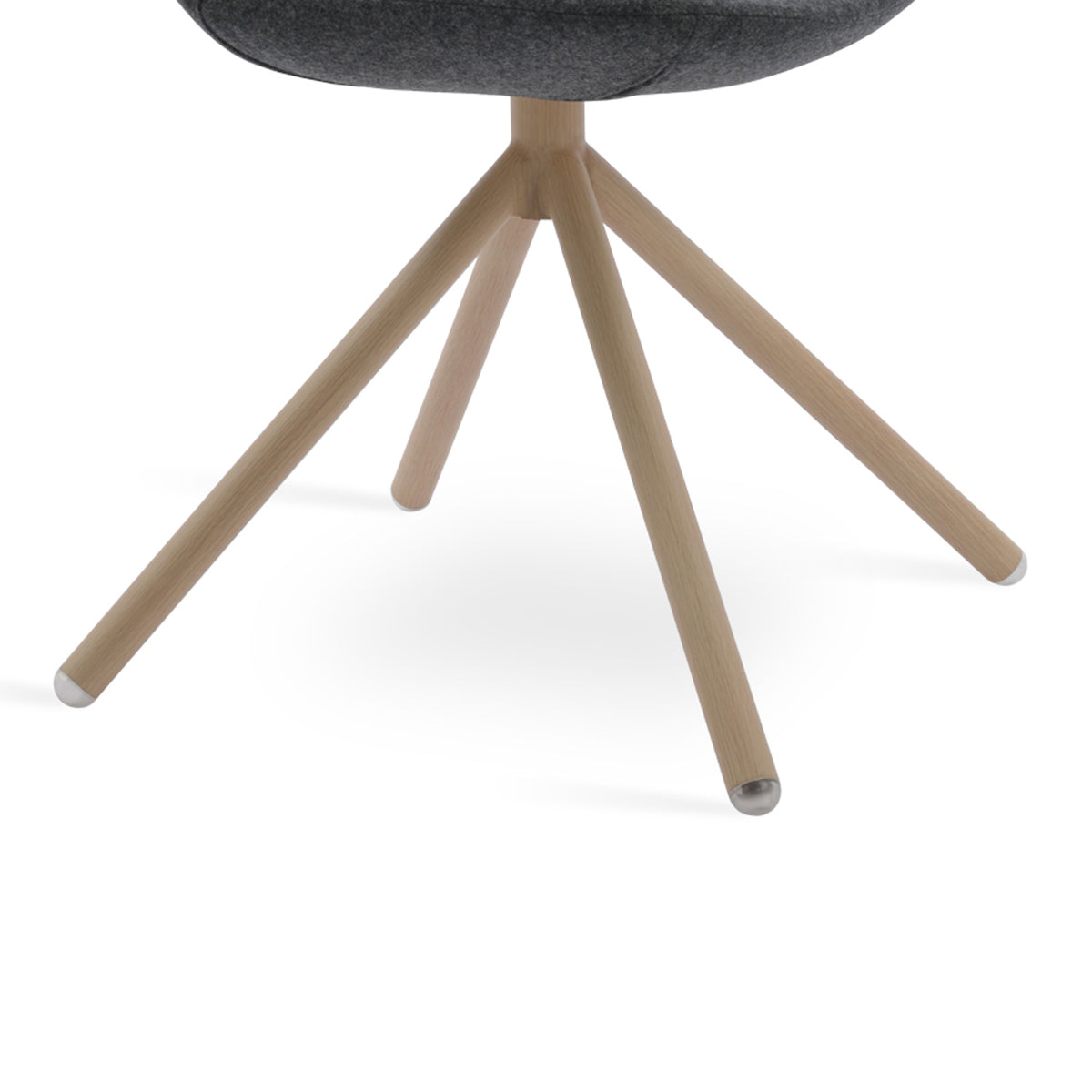 Eiffel Stick Swivel Chair-Fabric by SohoConcept, showing closeup view of stick swivel chair.