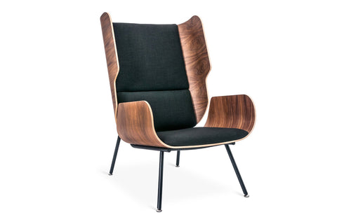 Elk Chair by Gus Modern - Laurentian Onyx, Walnut.