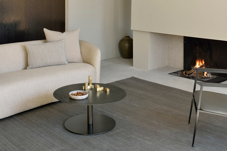 Ellipse 3 Seater Sofa by Ethnicraft, showing of ellipse 3 seater sofa in live shot.