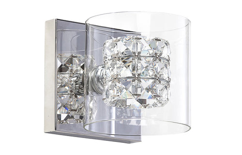Elsa Sconce by Nuevo, showing angle view of sconce.