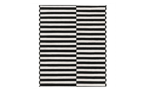 Empoli EI100 Rug by Second Studio - Black & Off White.