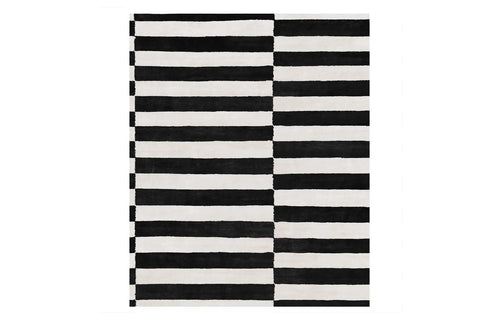 Enamonzo EO150 Rug by Second Studio - Black & Off White.