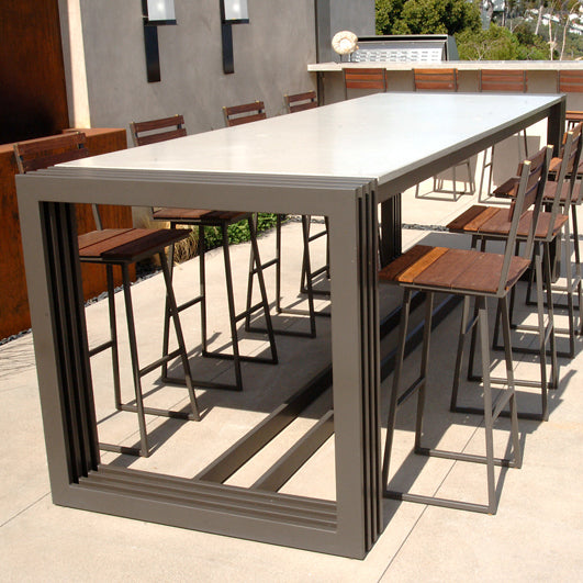James De Wulf Engagement Dining Table by De Wulf, showing engagement dining table with chairs in live shot.