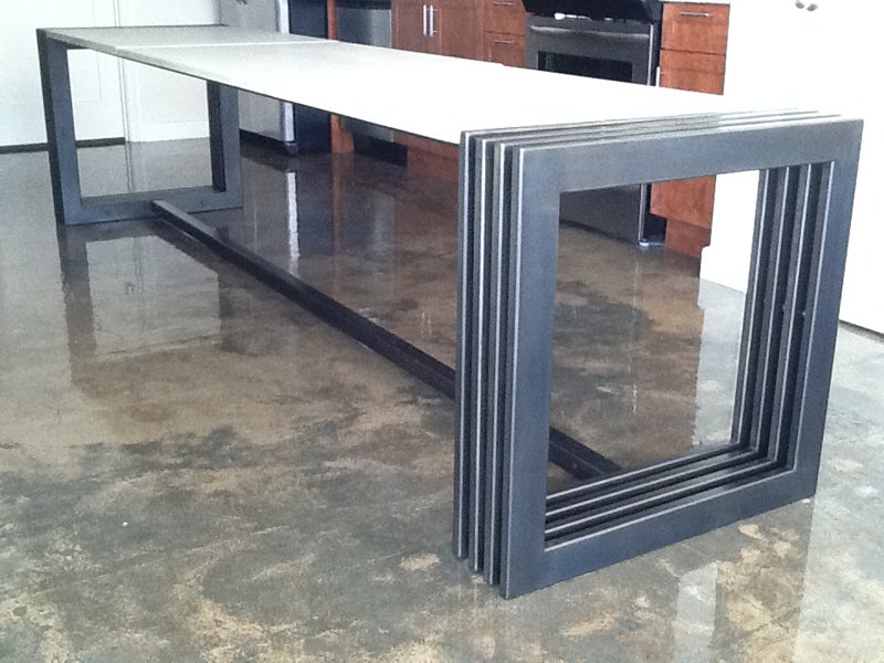 James De Wulf Engagement Dining Table by De Wulf, showing engagement dining table in live shot.