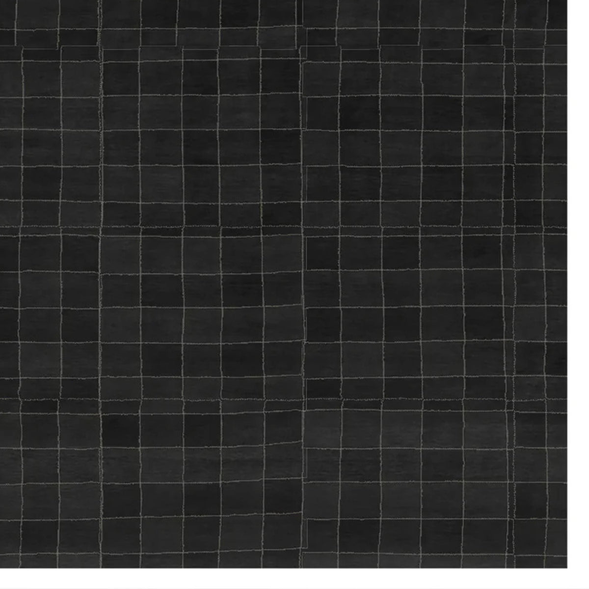 Envie EE100 Rug by Second Studio, showing closeup view of envie ee100 rug by second studio in black & charcoal.