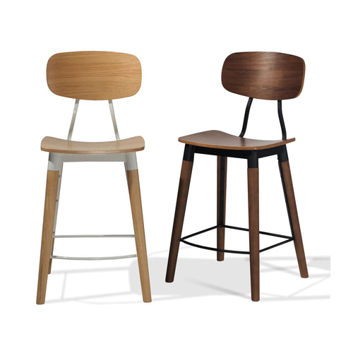 Esedra Stools by SohoConcept, showing counter/bar stools together.