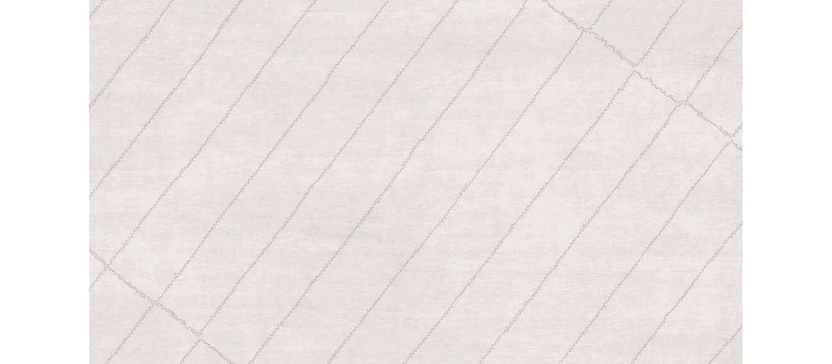Esine EE150 Rug by Second Studio, showing closeup view of esine ee150 rug by second studio in cream & grey.