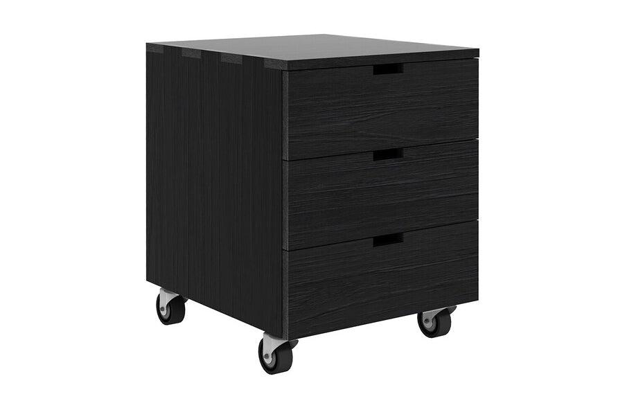 Billy Drawer Unit by Ethnicraft - 26" Height, Oak Black.