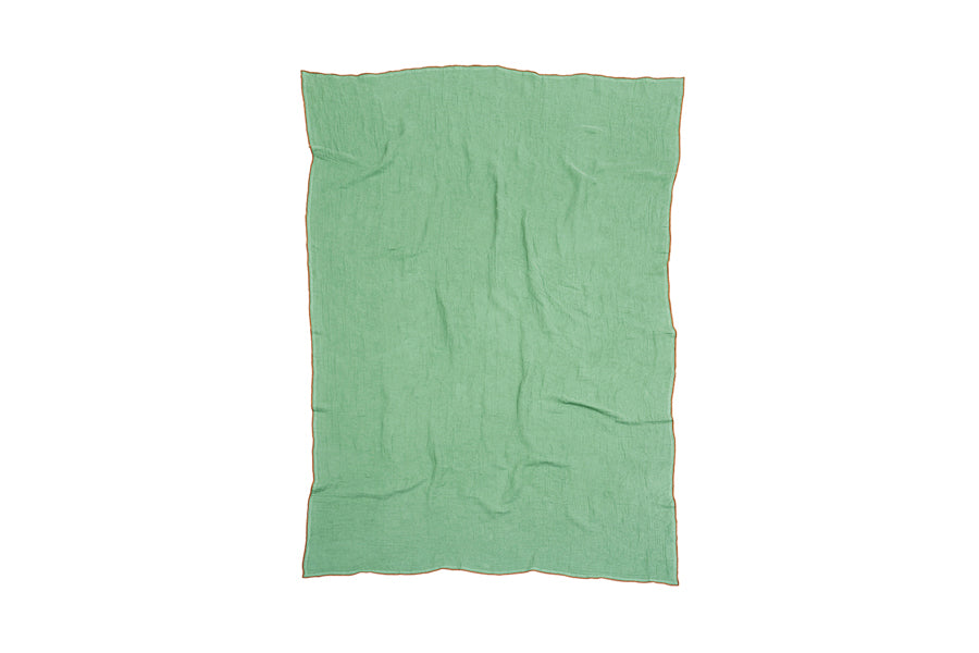 Evy Throws/Cushions by Brita, showing evy throws/cushions in pistage evy woven recycled cotton.