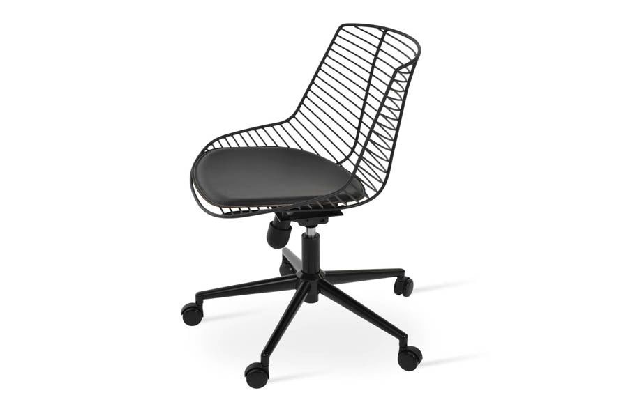 Tiger Office Chair by SohoConcept, showing side view of tiger office chair.