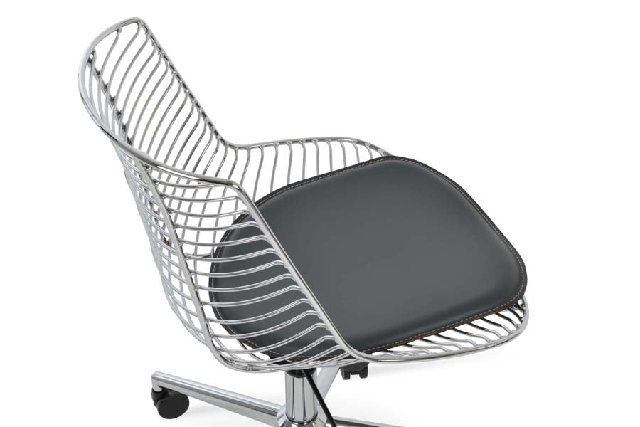 Tiger Office Chair by SohoConcept, showing closeup view of tiger office chair.