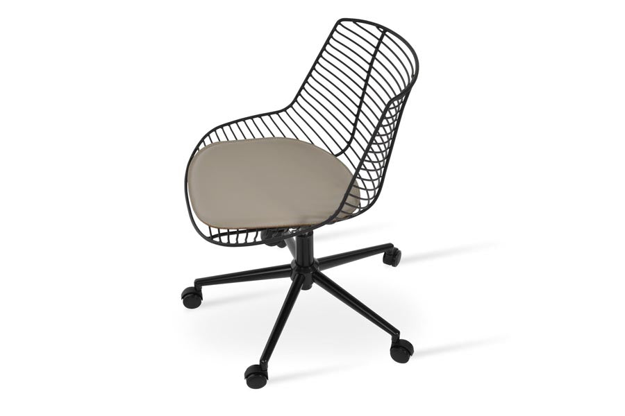 Tiger Office Chair by SohoConcept, showing side view of tiger office chair.