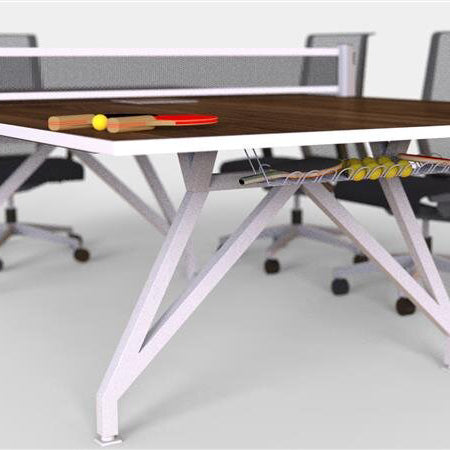 Eyhov 9FT Sport Conference and Ping Pong Table by Scale 1:1, showing closeup view of eyhov 9ft sport conference and ping pong table in live shot.
