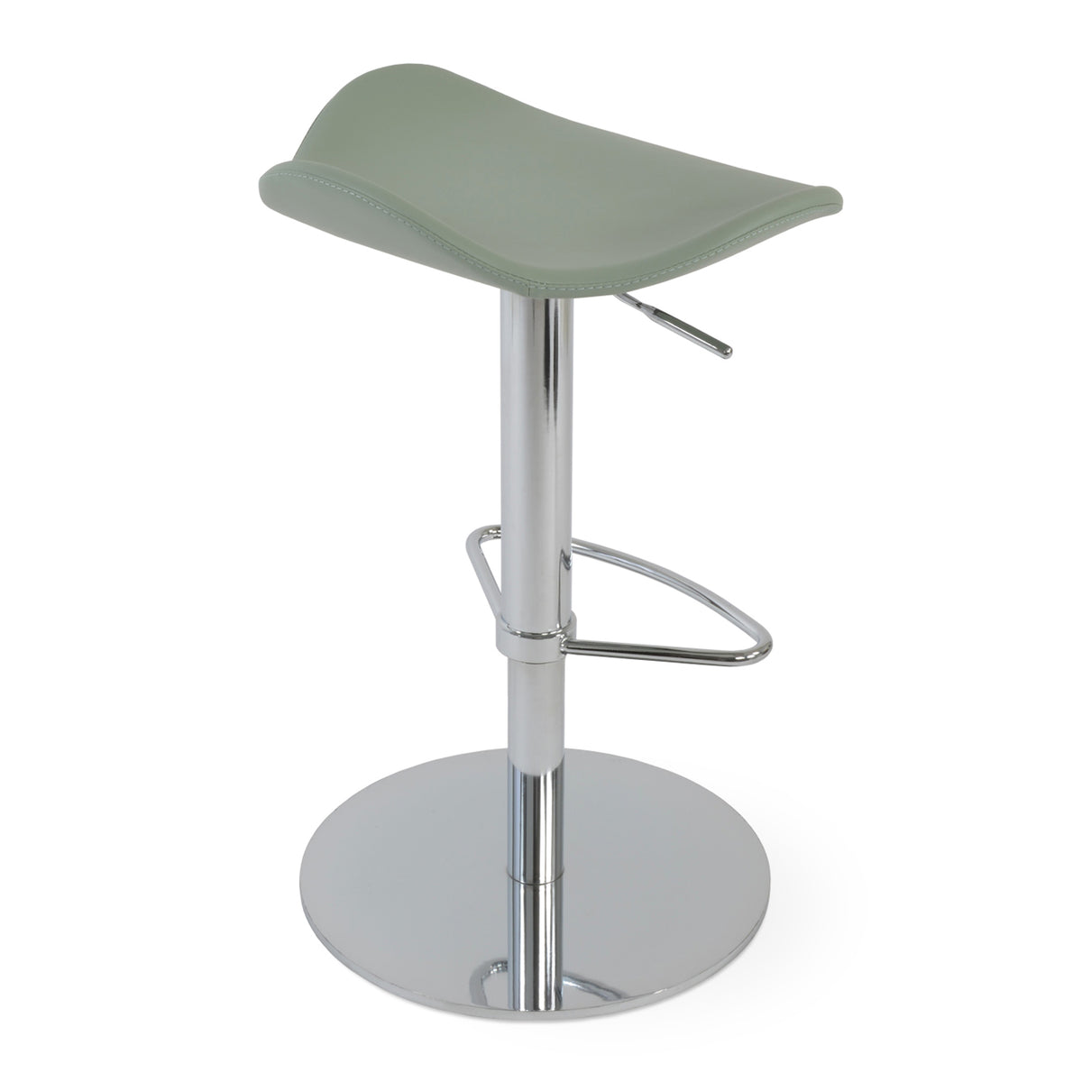 Falcon Half Piston Stool by SohoConcept, showing back angle view of piston stool.