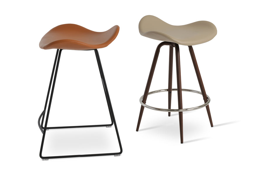 Falcon Wire Stools by SohoConcept, showing counter/bar stools together.